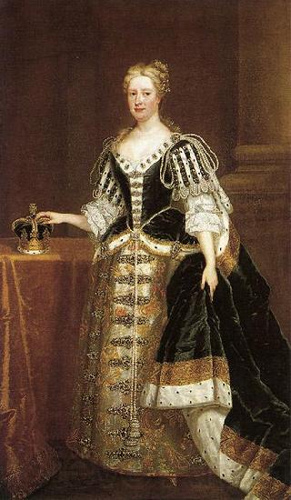 unknow artist Portrait of Caroline Wilhelmina of Brandenburg-Ansbach France oil painting art